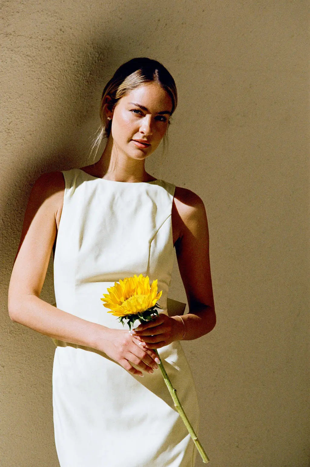 BOW MAXI DRESS BUTTERCREAM