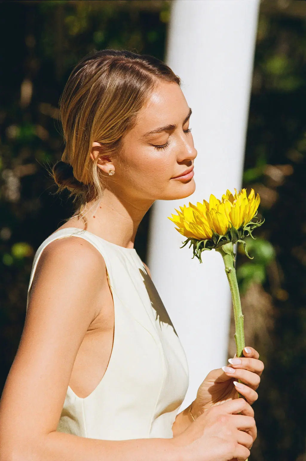 BOW MAXI DRESS BUTTERCREAM
