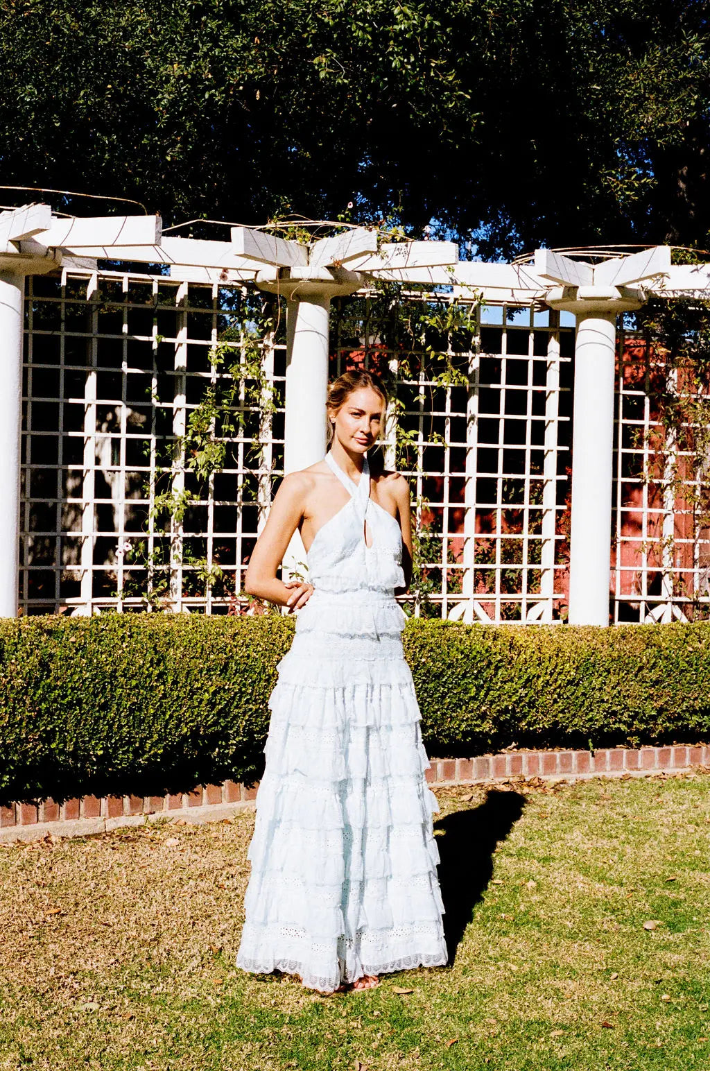 halter neck dress uk Lovette Halter Neck Maxi Dress