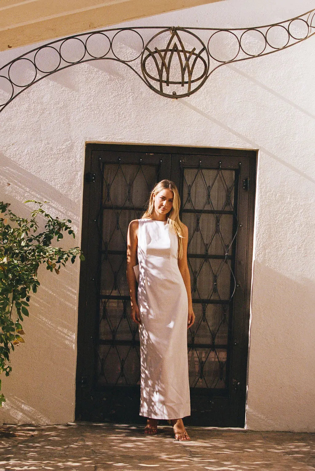 BOW MAXI DRESS ROSE