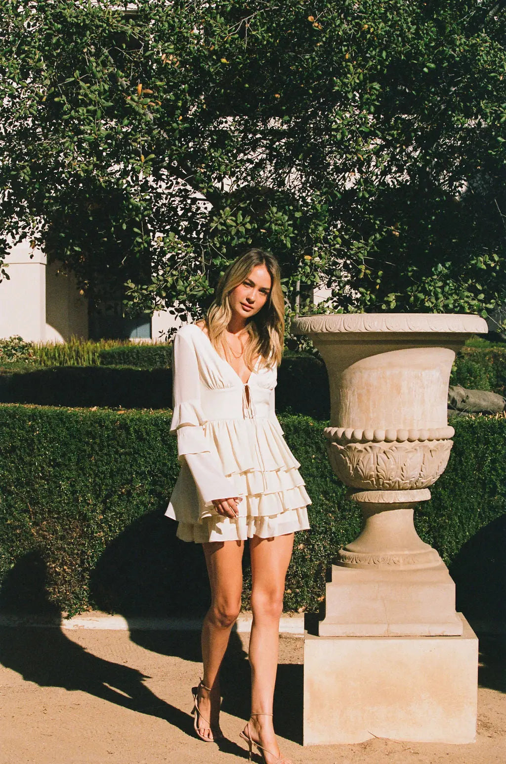 ALB RUFFLE DRESS MINI