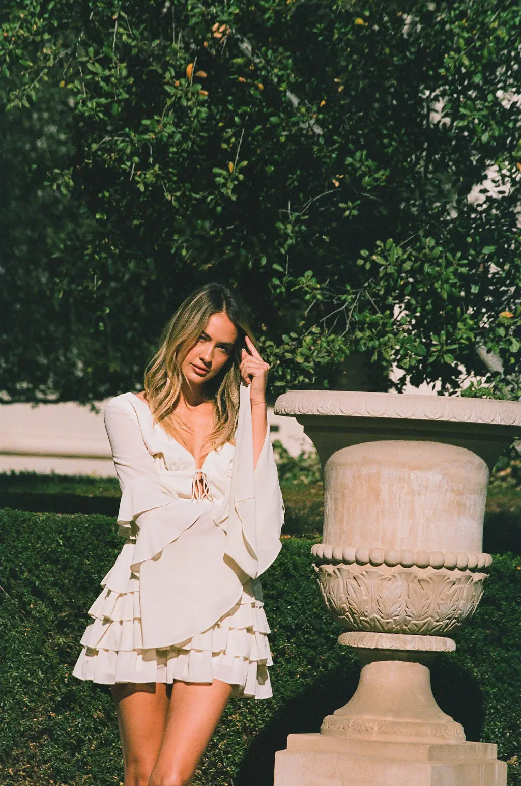 ALB RUFFLE DRESS MINI