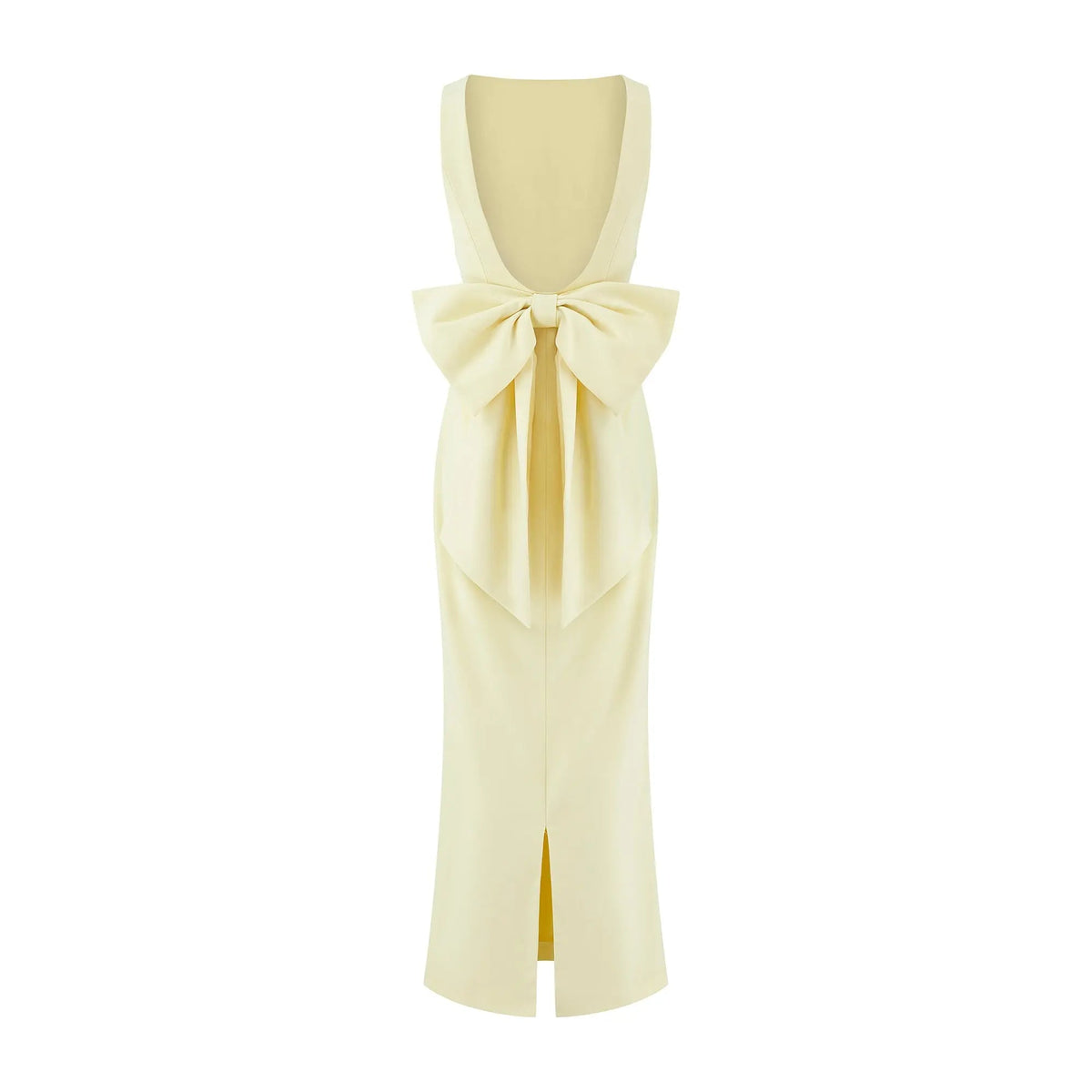 BOW MAXI DRESS BUTTERCREAM