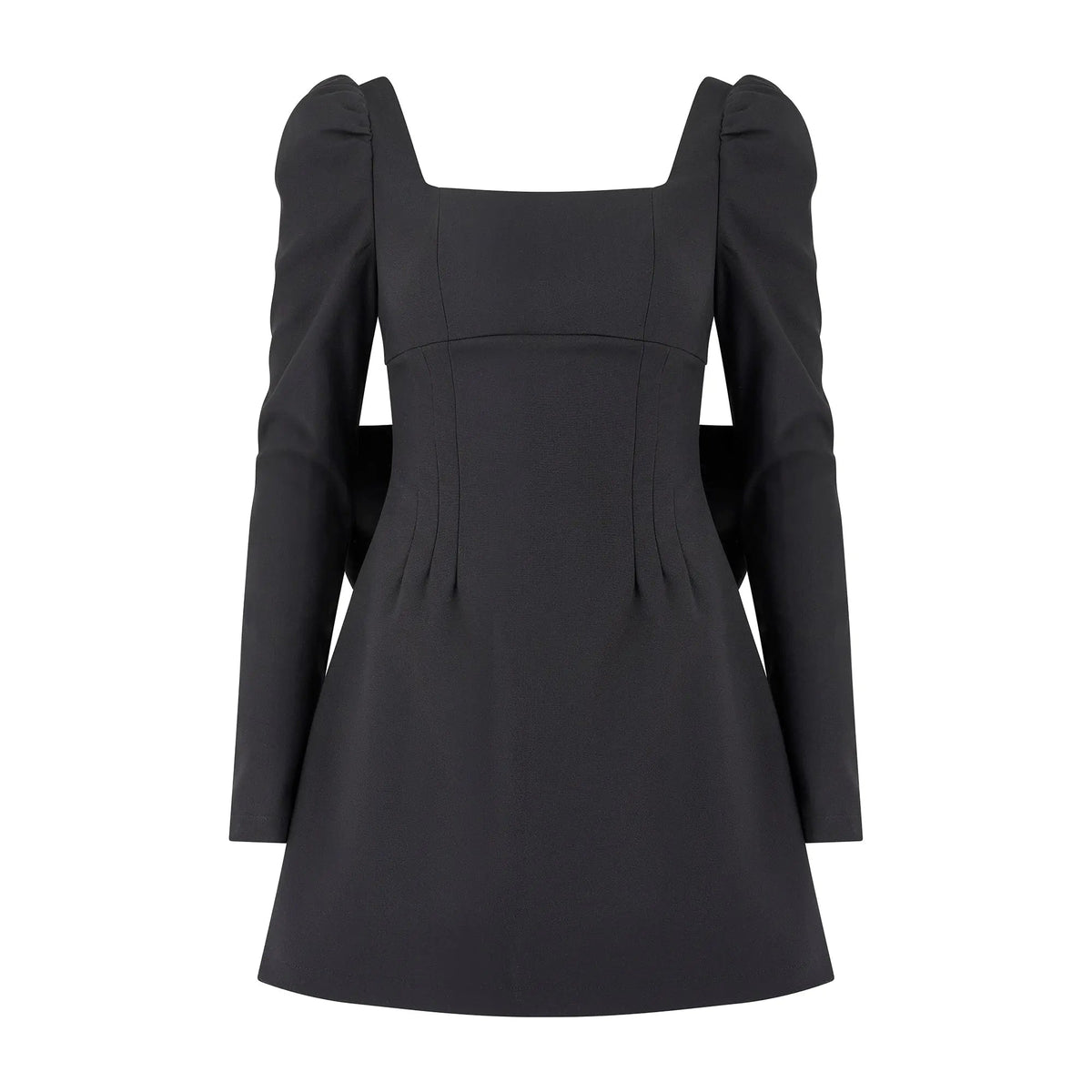 BOW DRESS BLACK — ROUGE COLLECTION