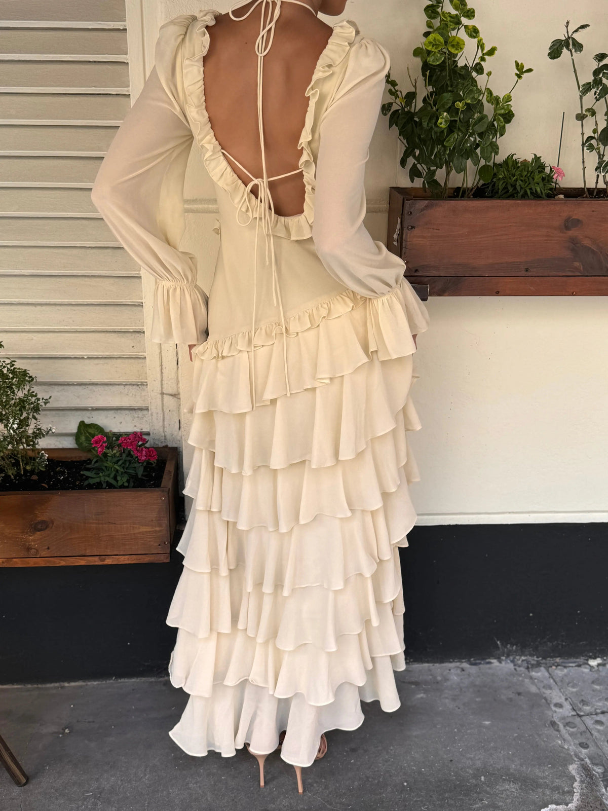 ALB RUFFLE DRESS