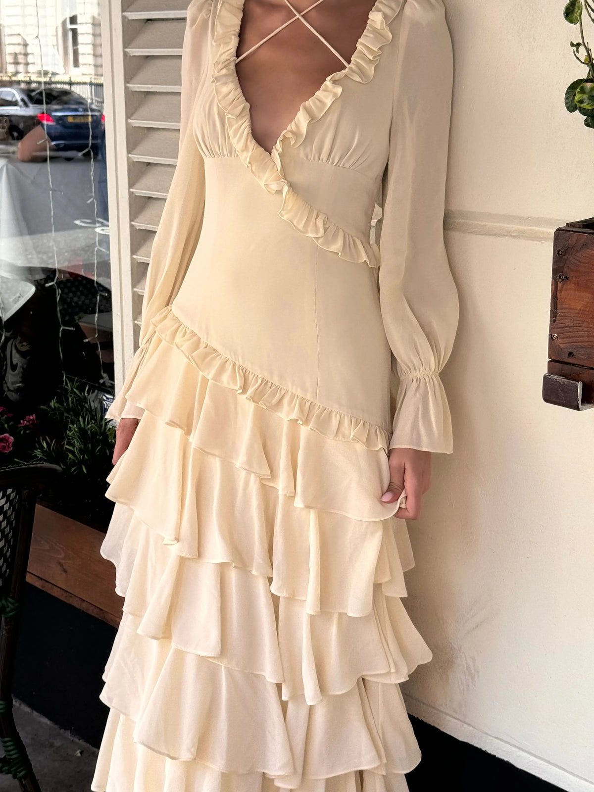 ALB RUFFLE DRESS