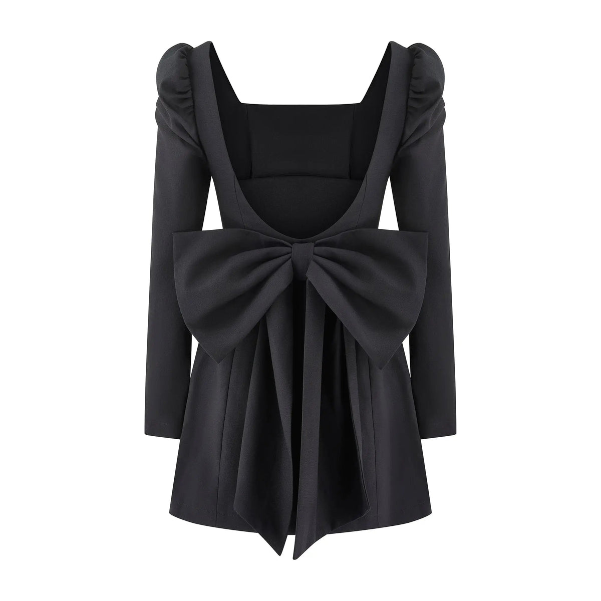BOW DRESS BLACK — ROUGE COLLECTION