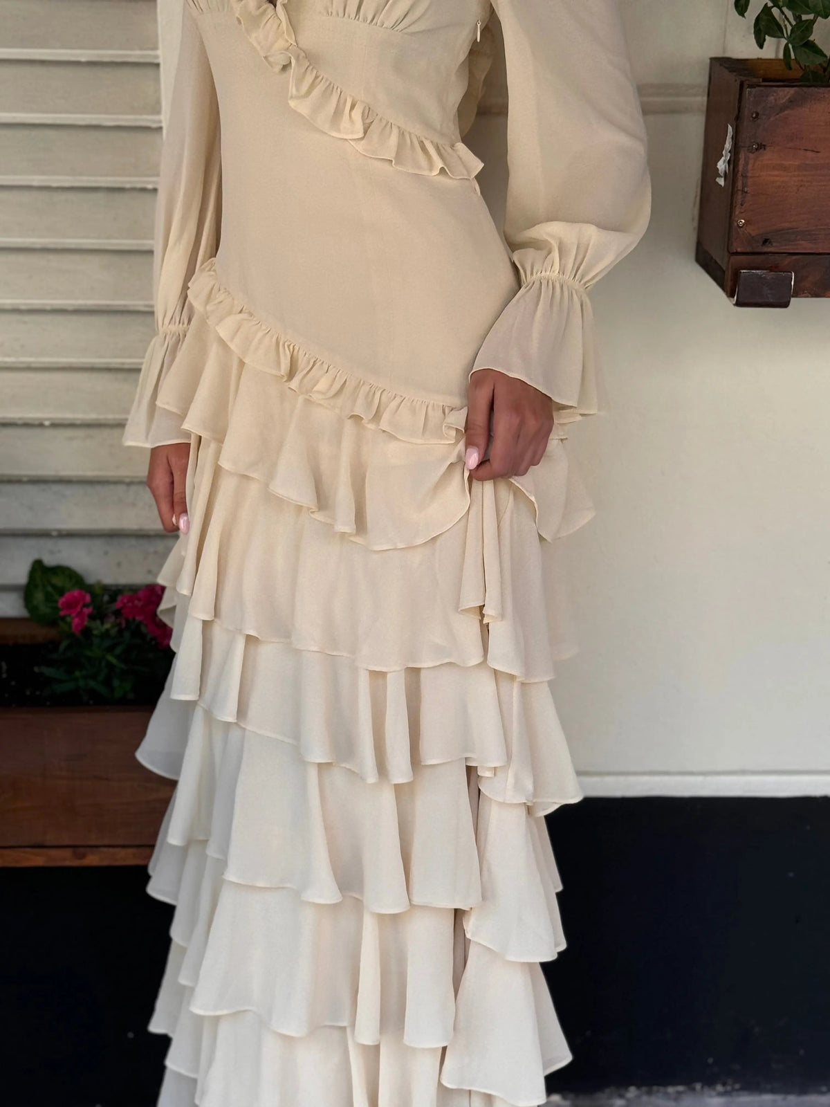 ALB RUFFLE DRESS