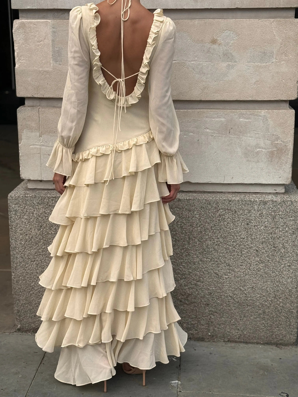 ALB RUFFLE DRESS