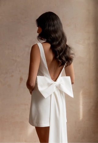 White Dove Bow Dress