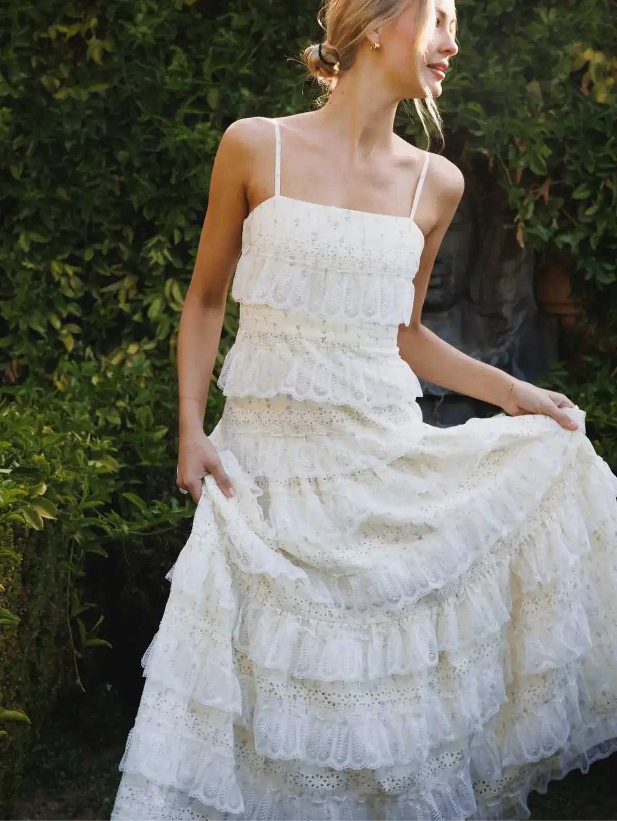 LOVETTE MAXI LACE DRESS YELLOW