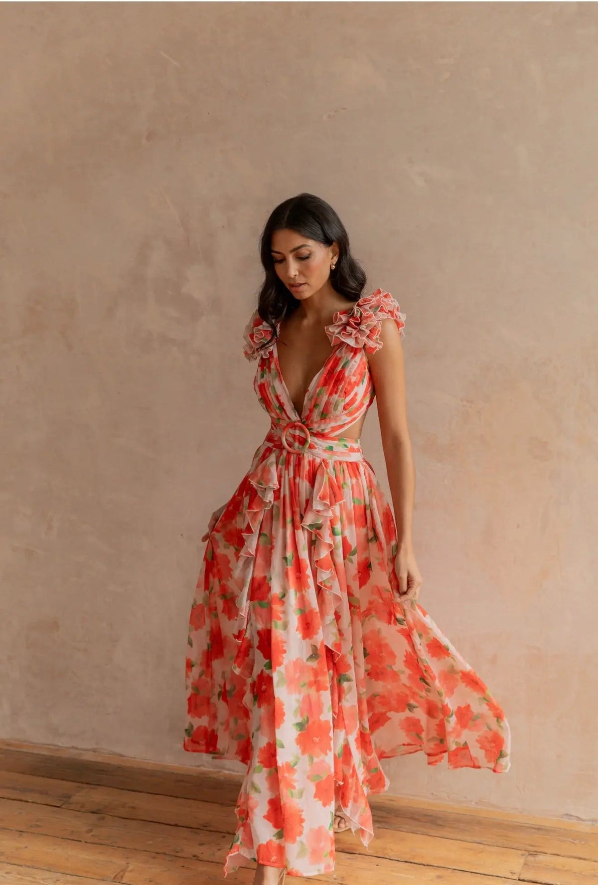 CASSINI MAXI DRESS APEROL
