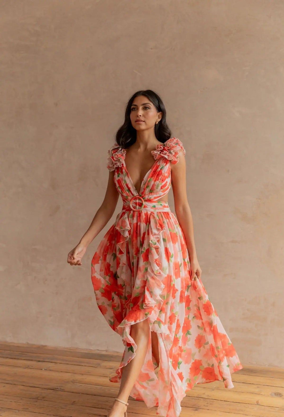 CASSINI MAXI DRESS APEROL