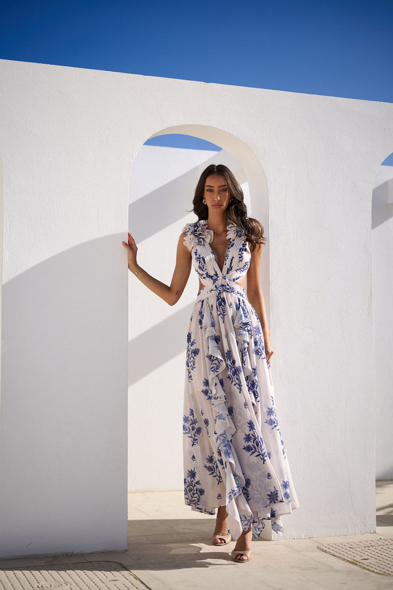 CASSINI CALLA DRESS FLORAL
