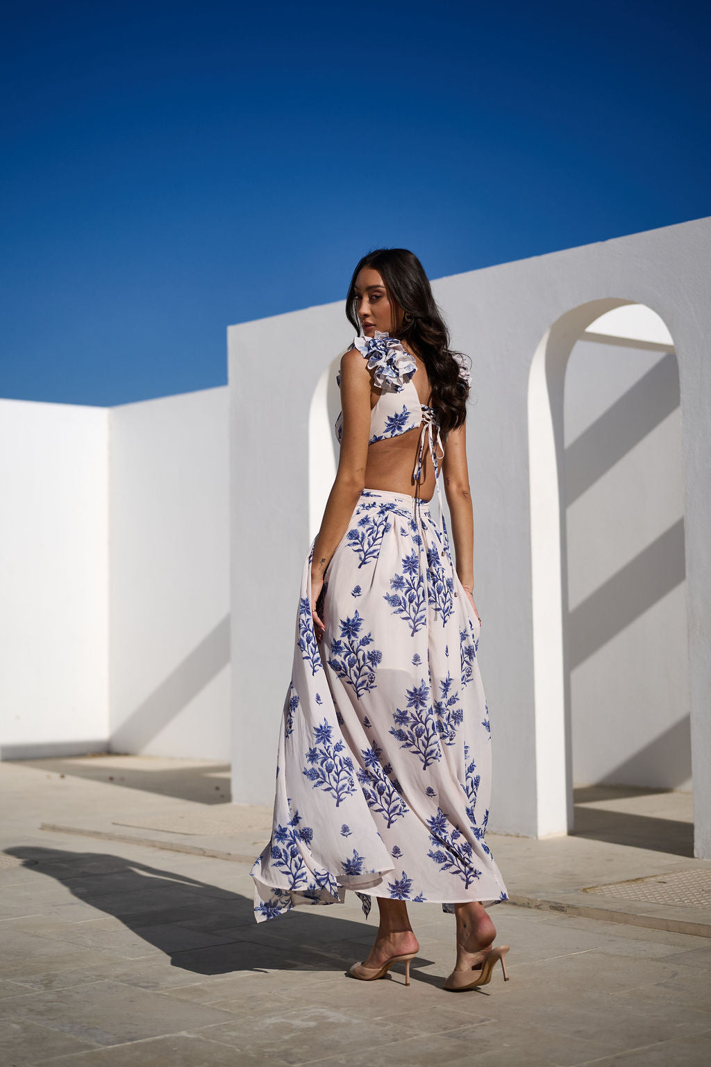 CASSINI CALLA DRESS FLORAL