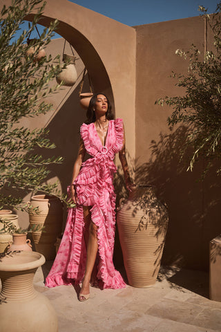 Rose Water Cassini Dress