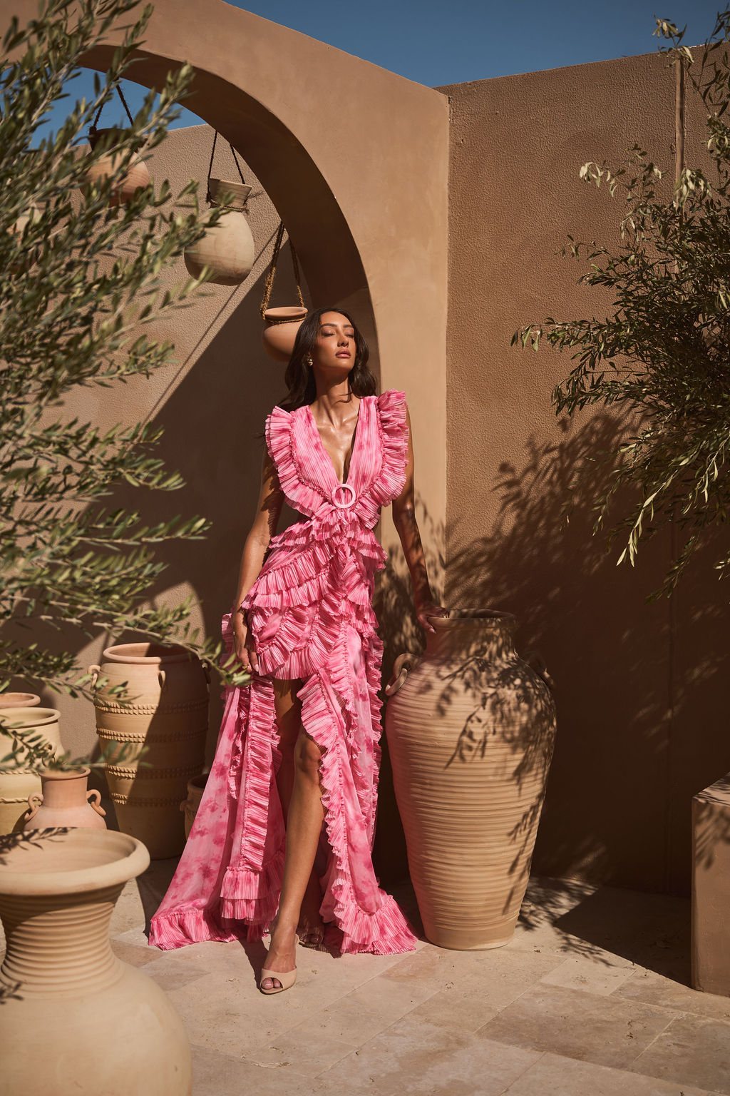 CASSINI ROSEWATER DRESS