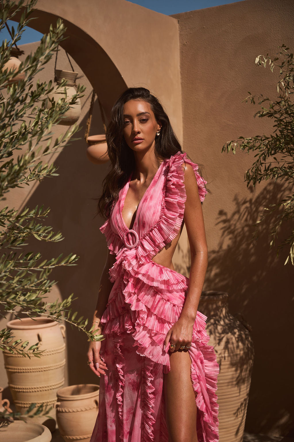 CASSINI ROSEWATER DRESS