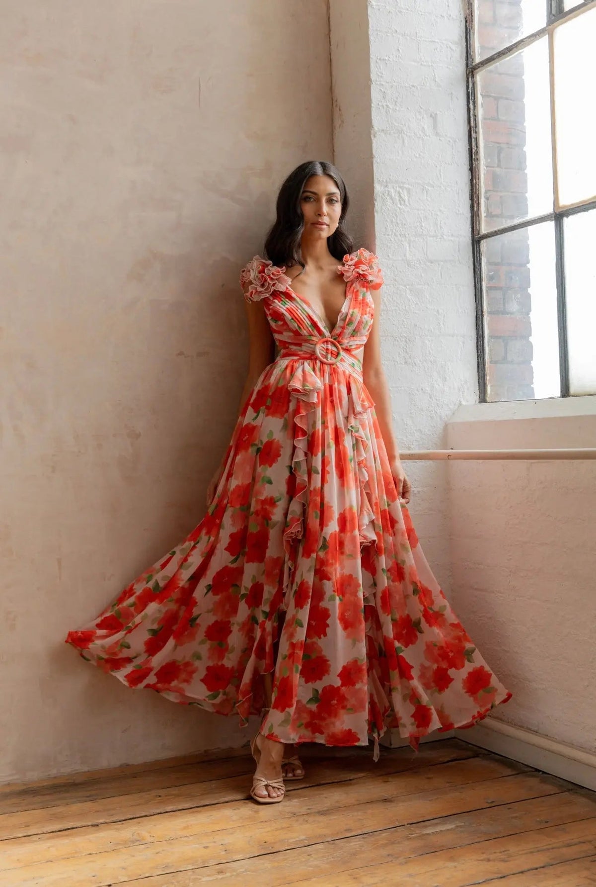 CASSINI MAXI DRESS APEROL