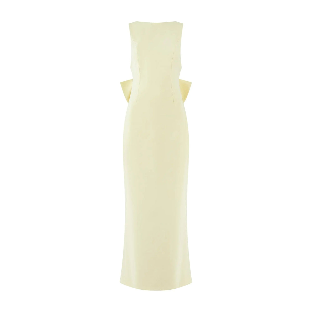 BOW MAXI DRESS BUTTERCREAM