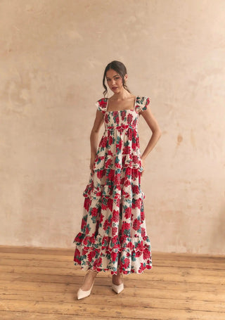 Monaco Rose Maxi Dress