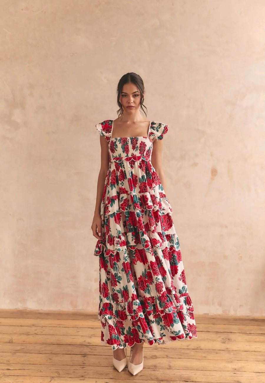 MONACO ROSE MAXI DRESS