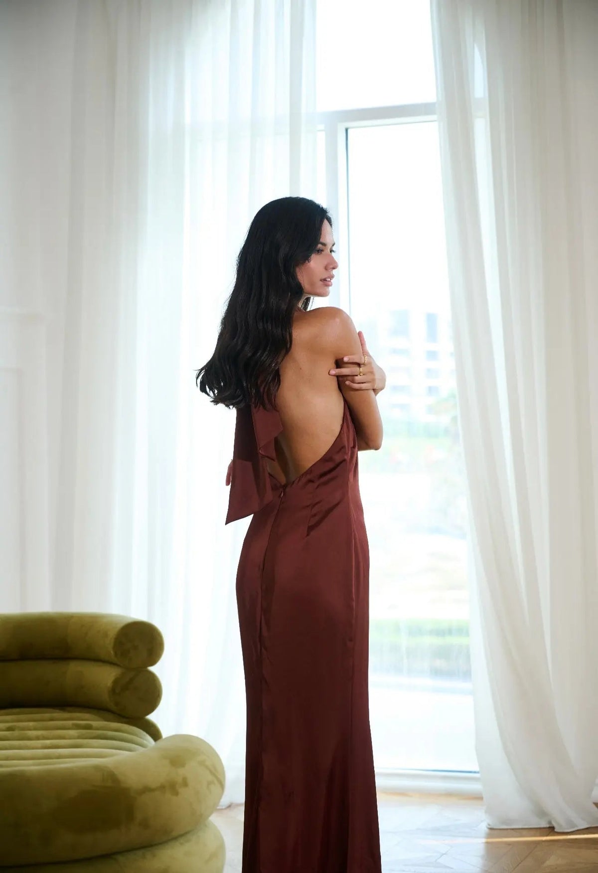 ROSIE HALTER NECK DRESS