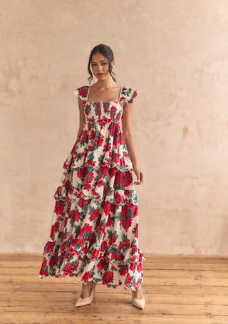 Monaco Rose Maxi Dress