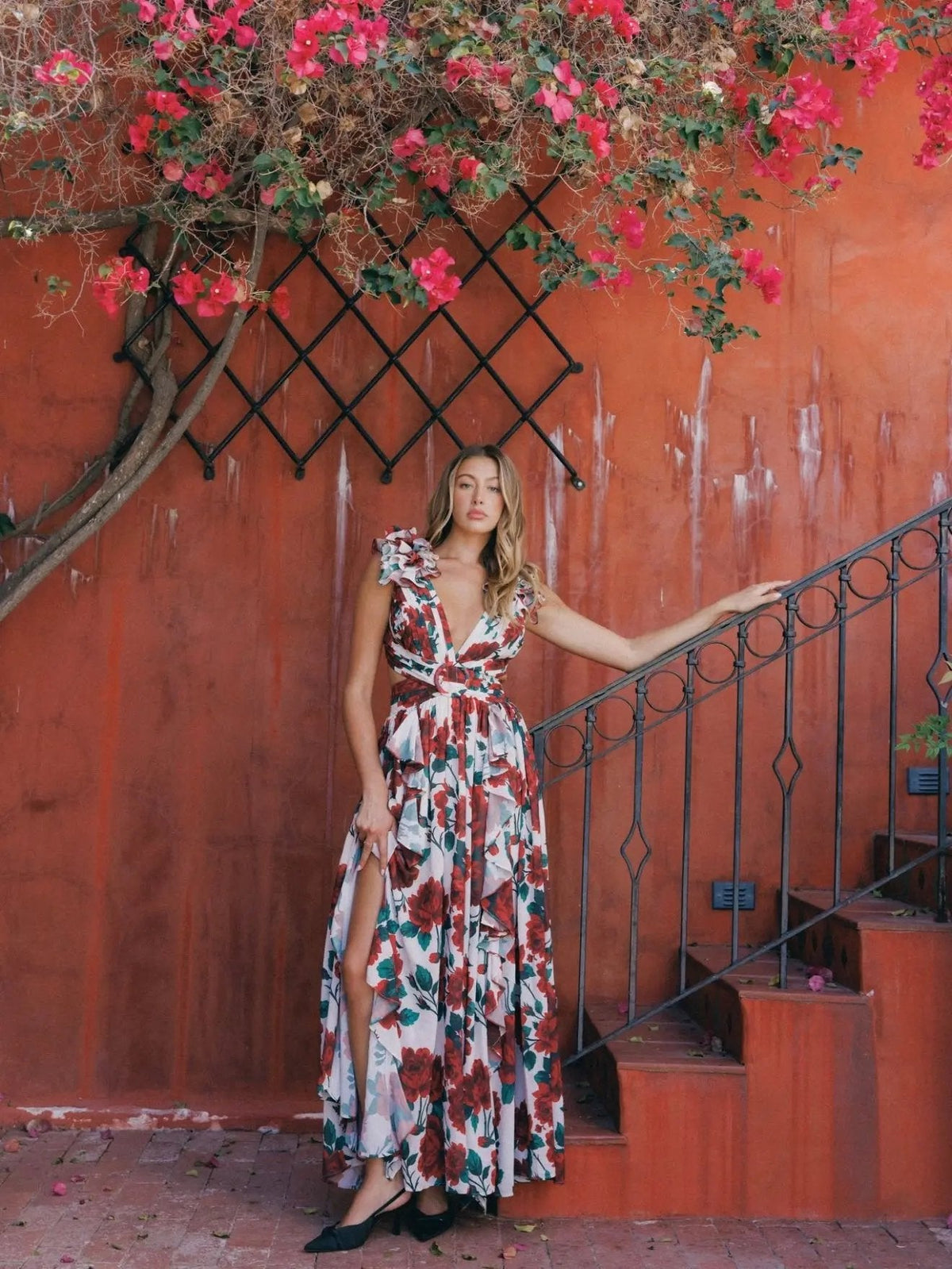 MONACO ROSE CASSINI DRESS