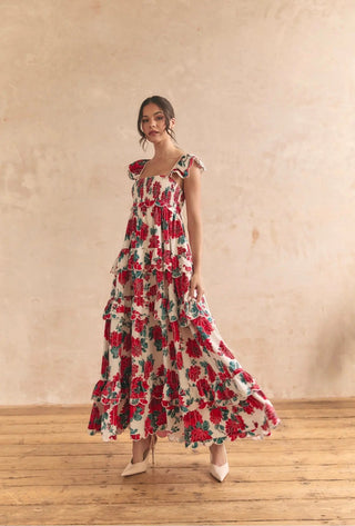 Monaco Rose Maxi Dress