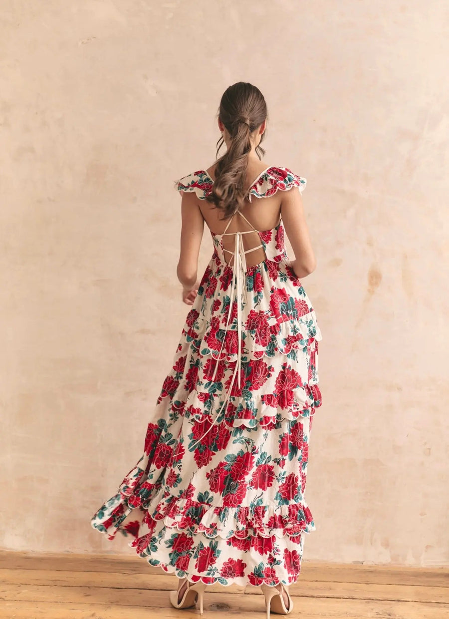 MONACO ROSE MAXI DRESS