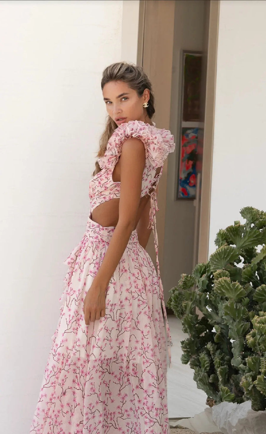PINK CASSINI DRESS