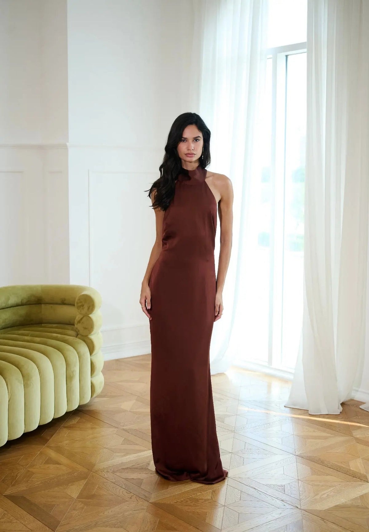 ROSIE HALTER NECK DRESS