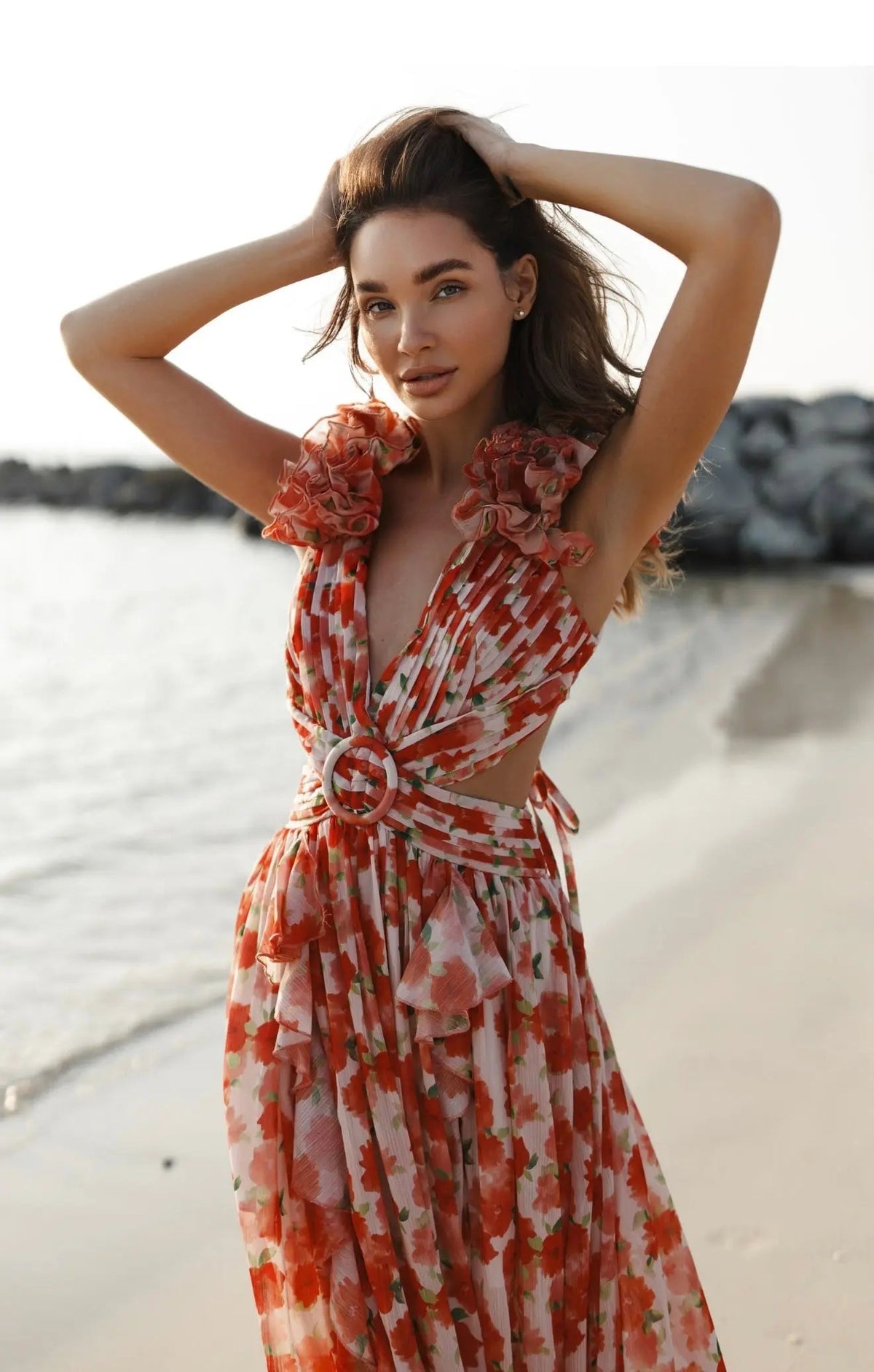 CASSINI MAXI DRESS APEROL