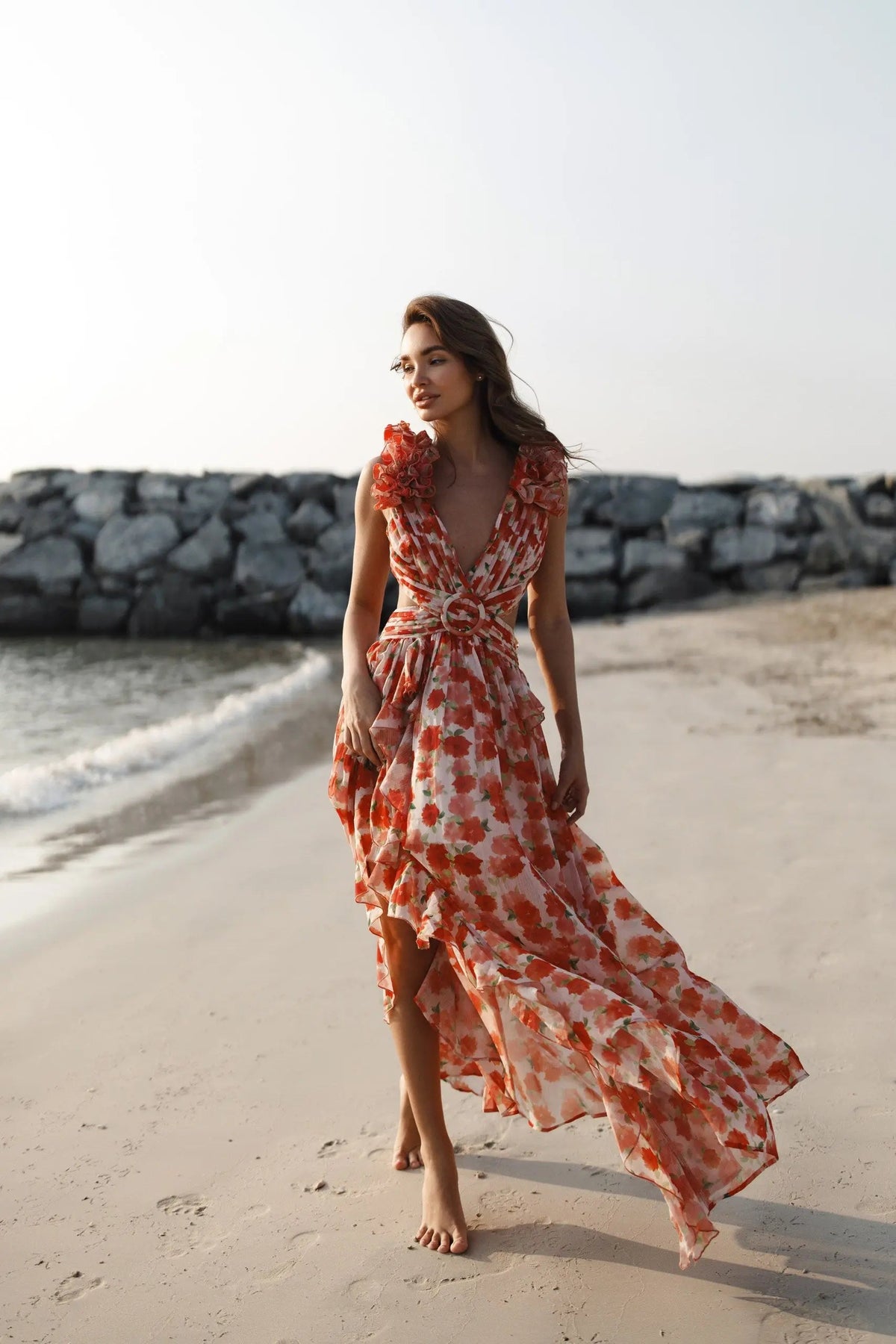 CASSINI MAXI DRESS APEROL