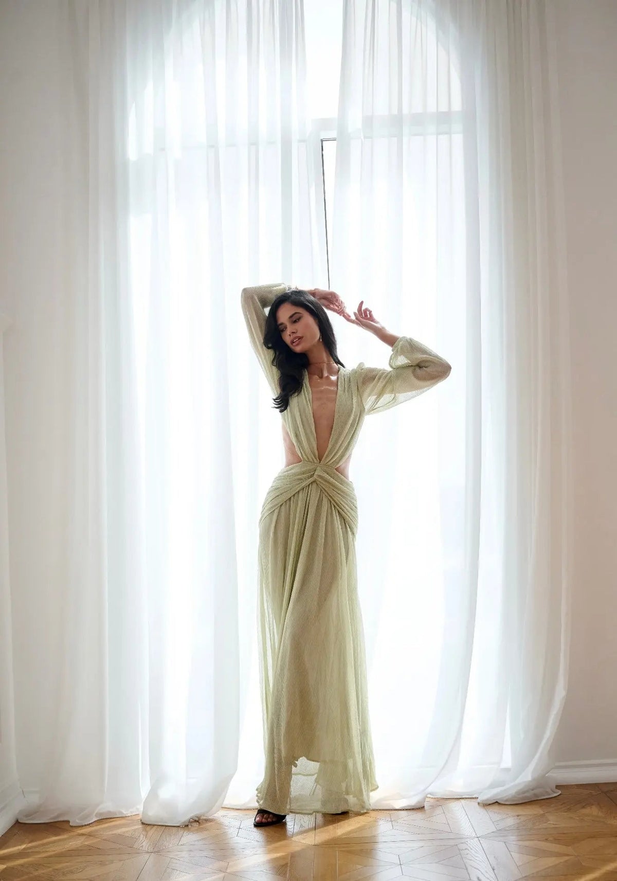 GODDESS DRESS GREEN