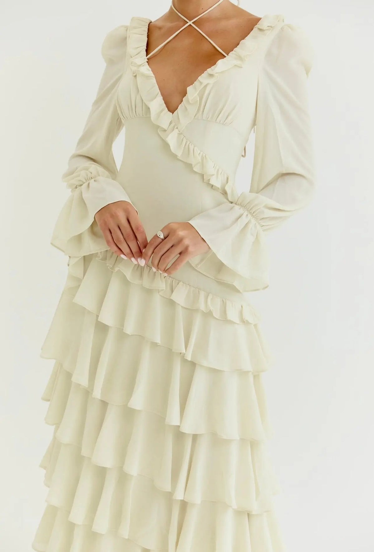ALB RUFFLE DRESS
