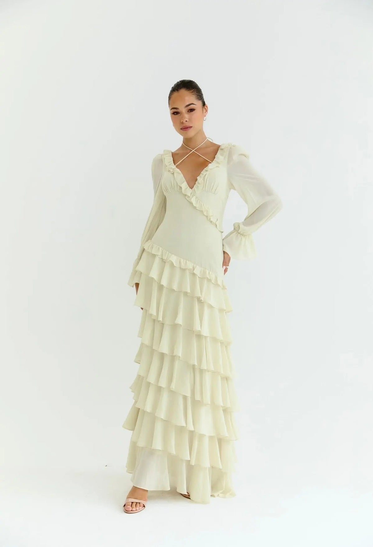 ALB RUFFLE DRESS