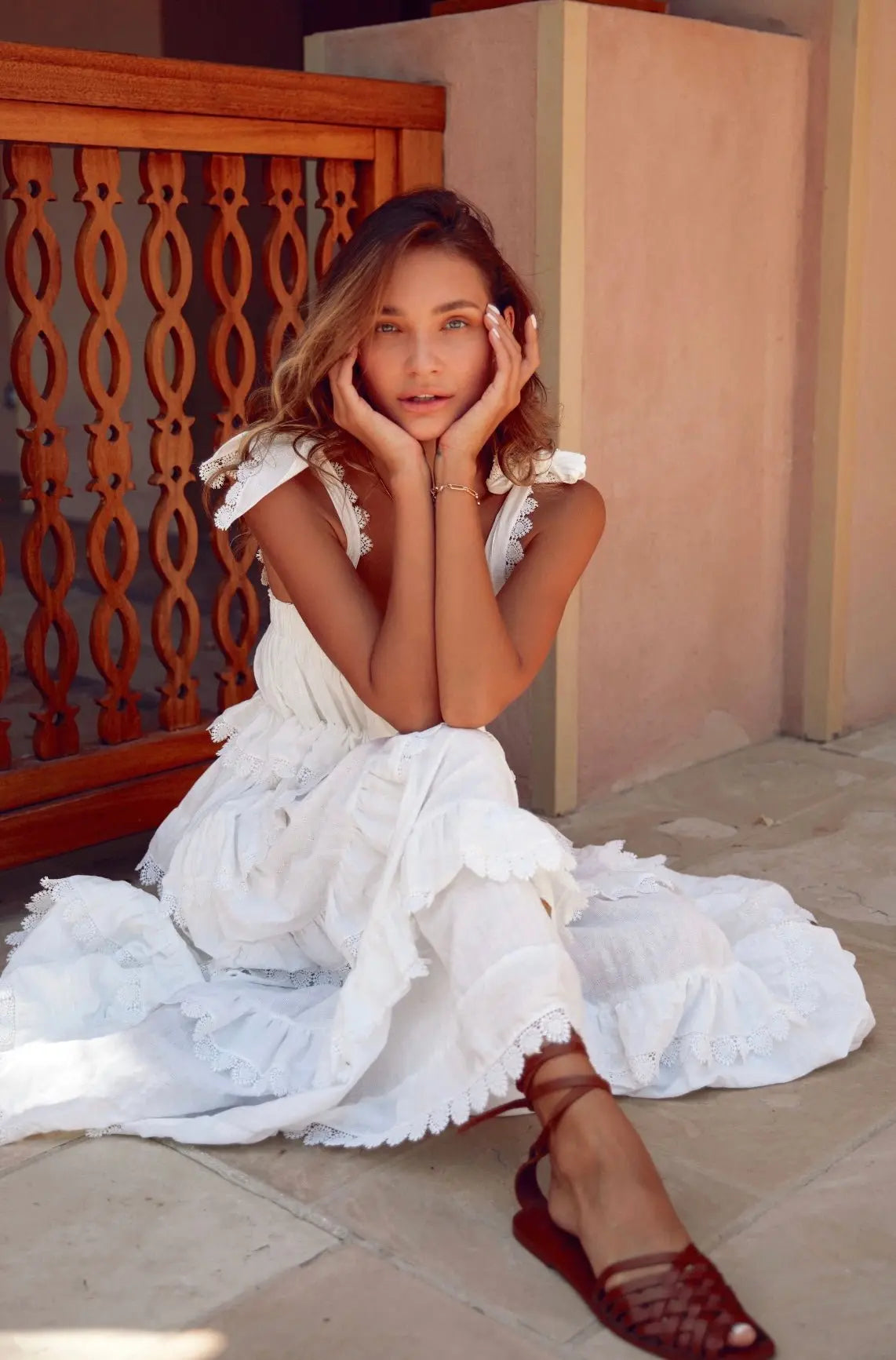 PHI PHI HEART SMOCK DRESS