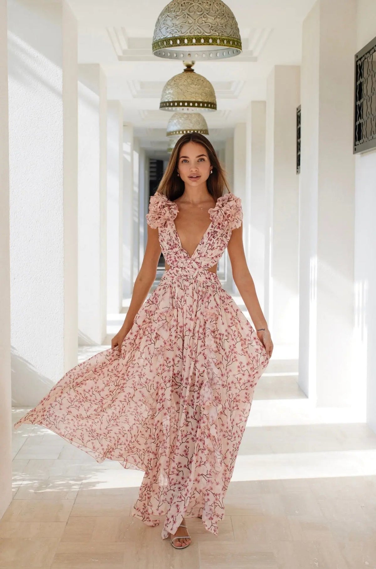 PINK CASSINI DRESS
